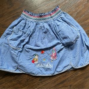 Artigianato Ricami Embroidered Fairy Tale Skirt